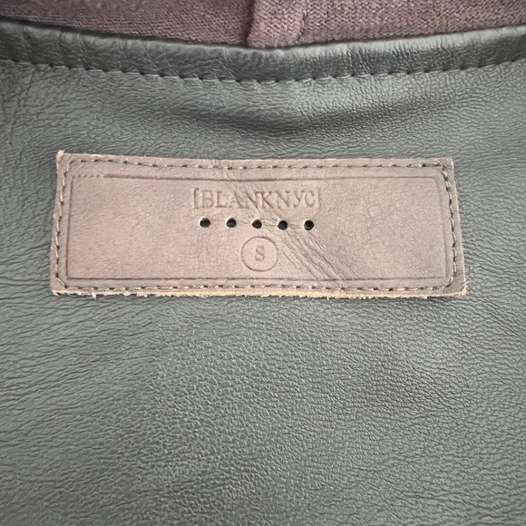 BLANK NYC Whatever It Takes Drape Front Jacket Long Sleeve Gray Size S - Picture 8 of 10